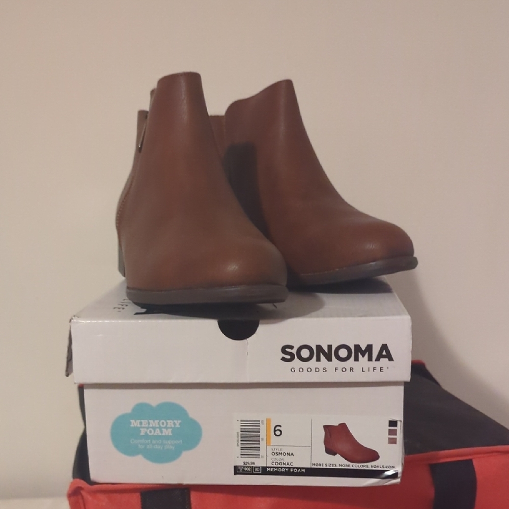 Sonoma Girl's Cognac Ankle Booties